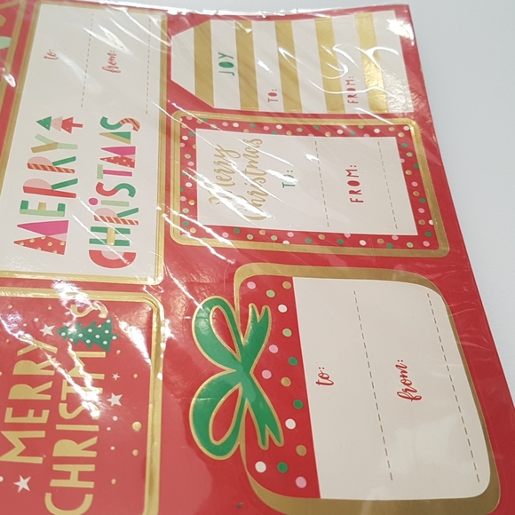 🎅🏼100 Stickers Gift Tags (10 Sheets) - Picture 5 of 9